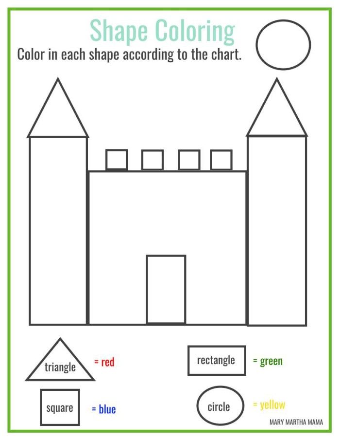 Get 85 Shapes Worksheet For Preschool Ideas 5