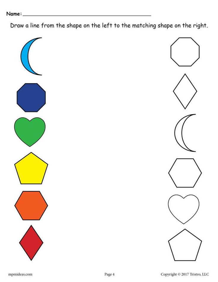 Get 85 Shapes Worksheet For Preschool Ideas 58