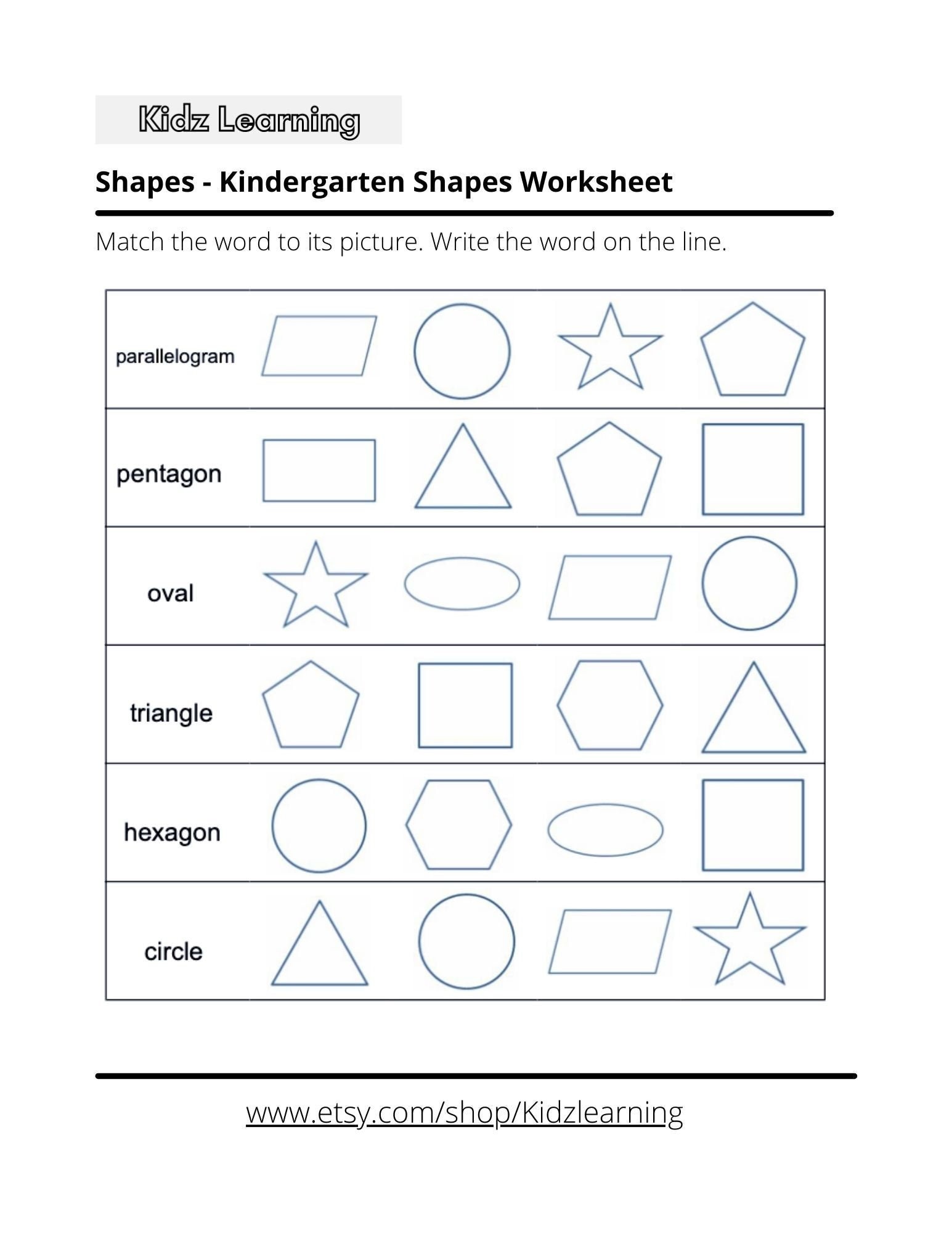 Get 85 Shapes Worksheet For Preschool Ideas 65