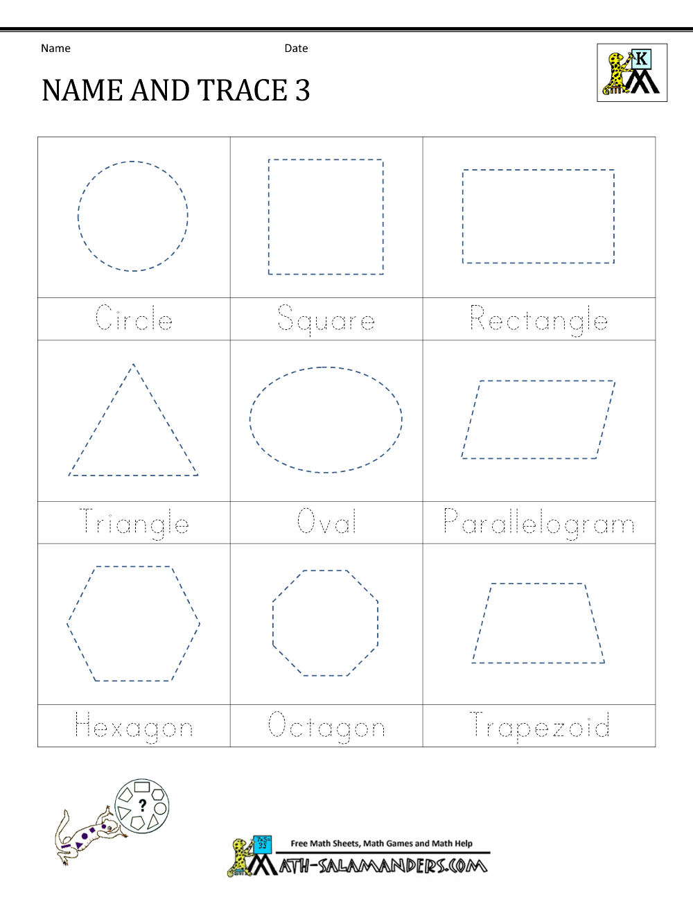 Get 85 Shapes Worksheet For Preschool Ideas 75