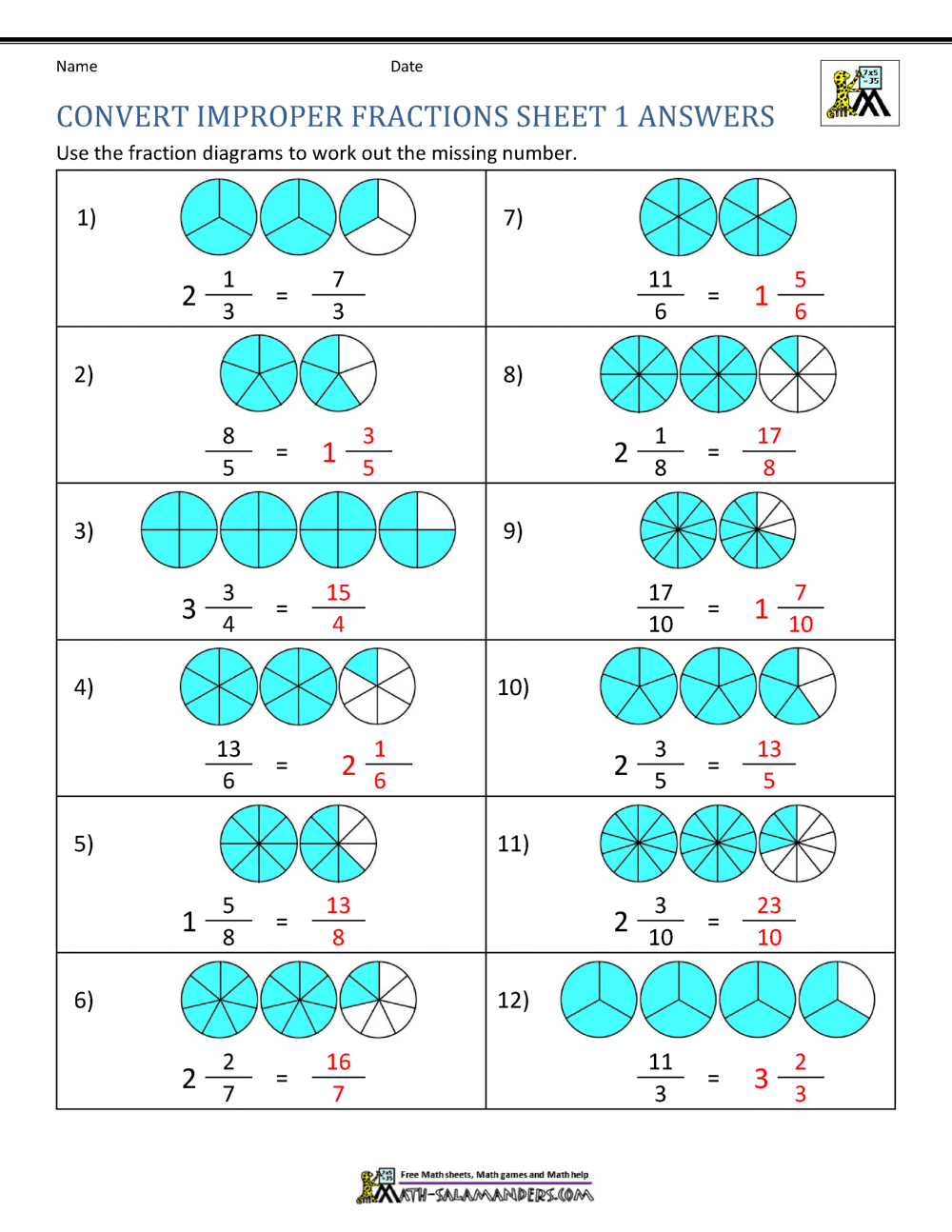 Get 85 Summer Fractions Worksheets Ideas 55