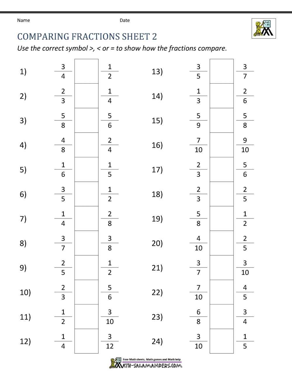 Get 85 Summer Fractions Worksheets Ideas 58