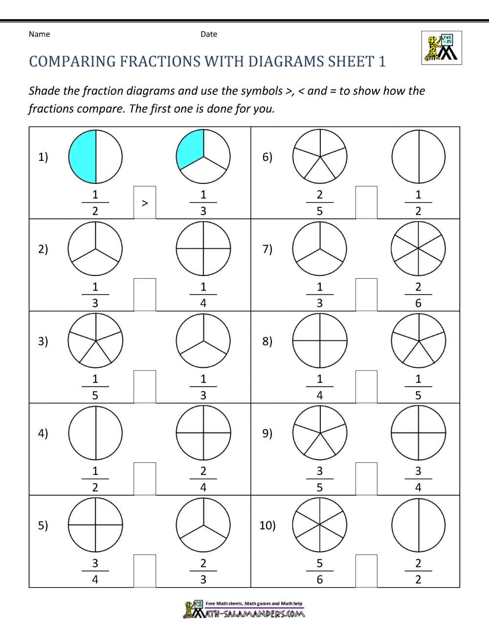 Get 85 Summer Fractions Worksheets Ideas 7