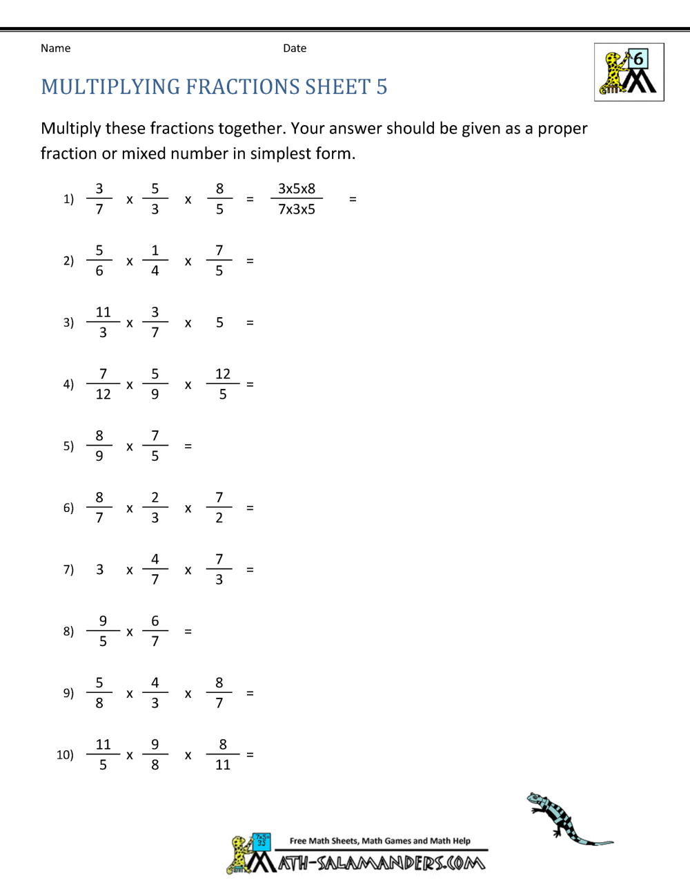 Get 85 Summer Fractions Worksheets Ideas 79