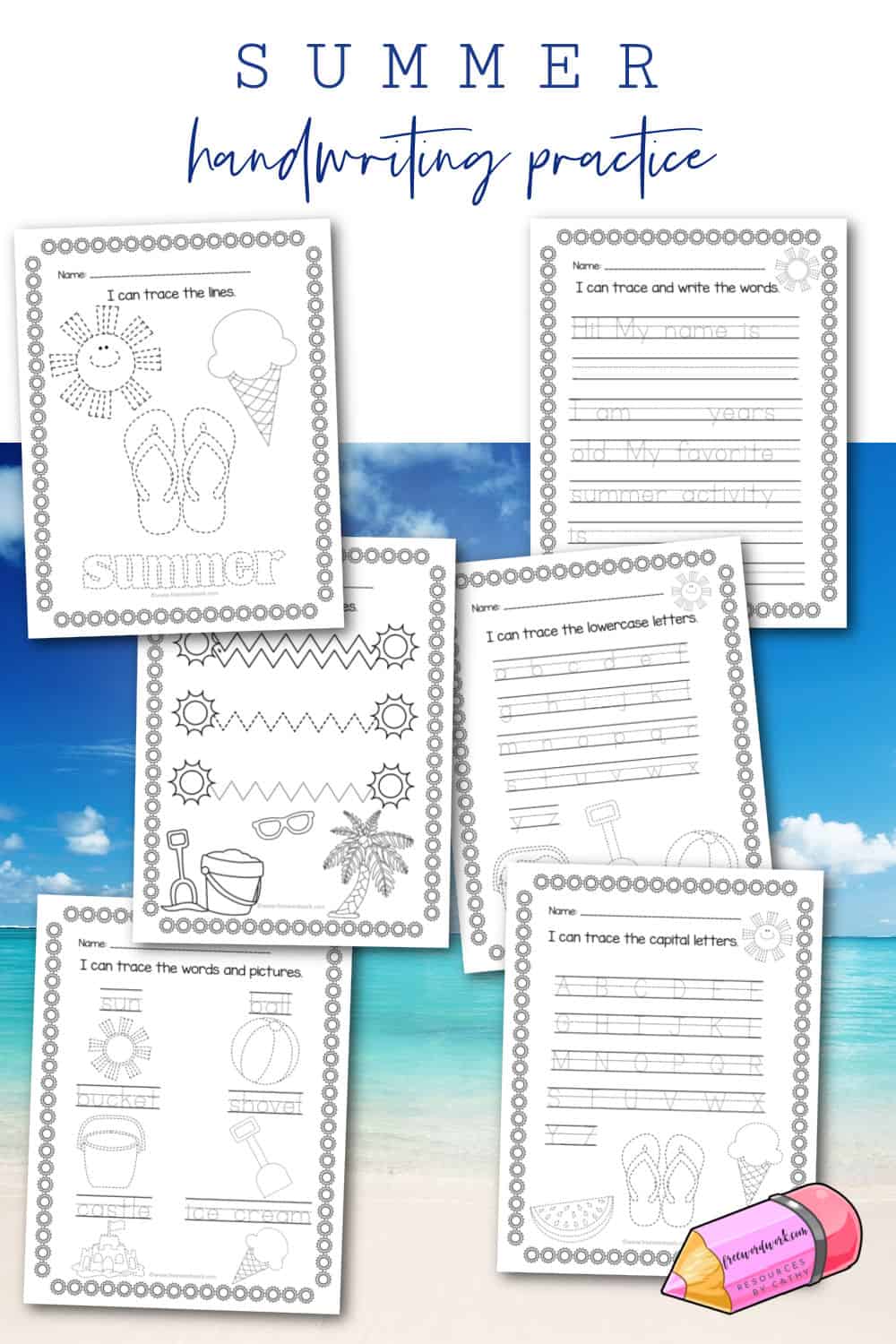 Get 85 Summer Handwriting Practice Ideas 22