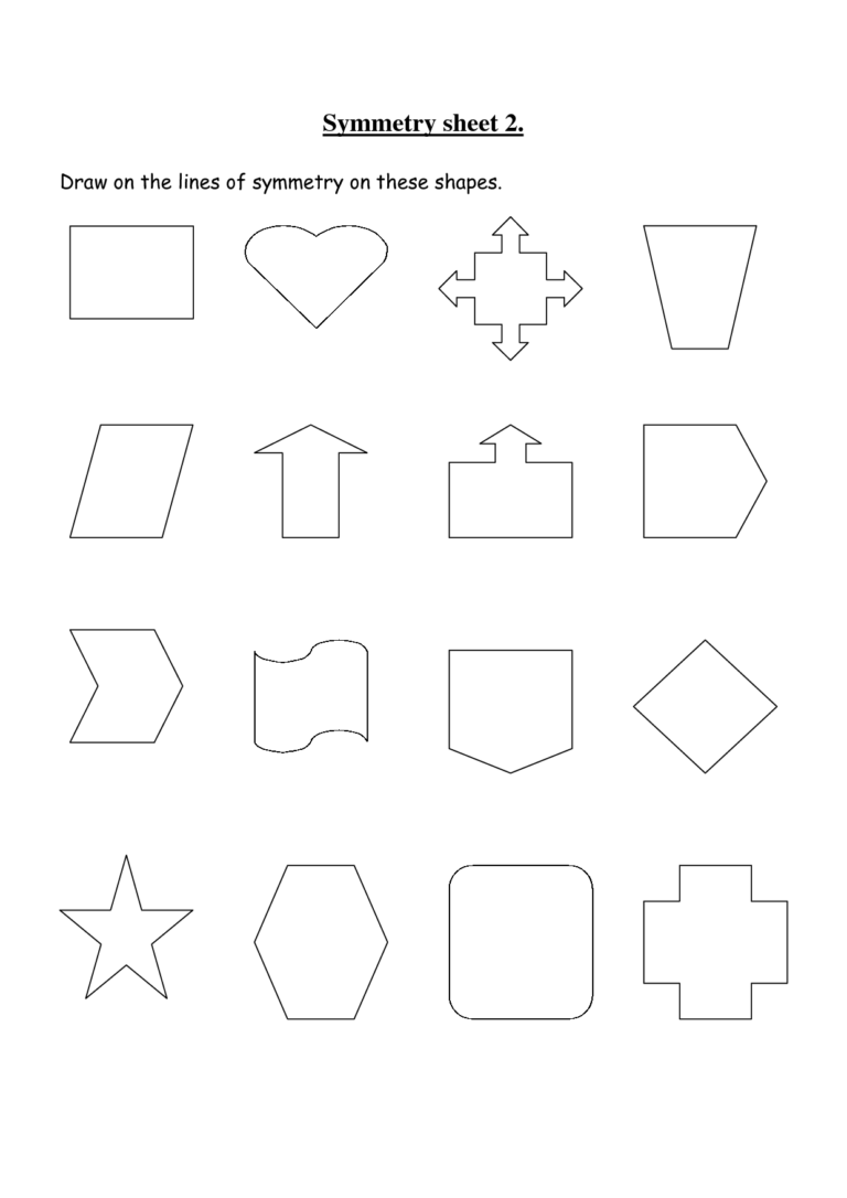 Get 85 Summer Symmetry Worksheet 12