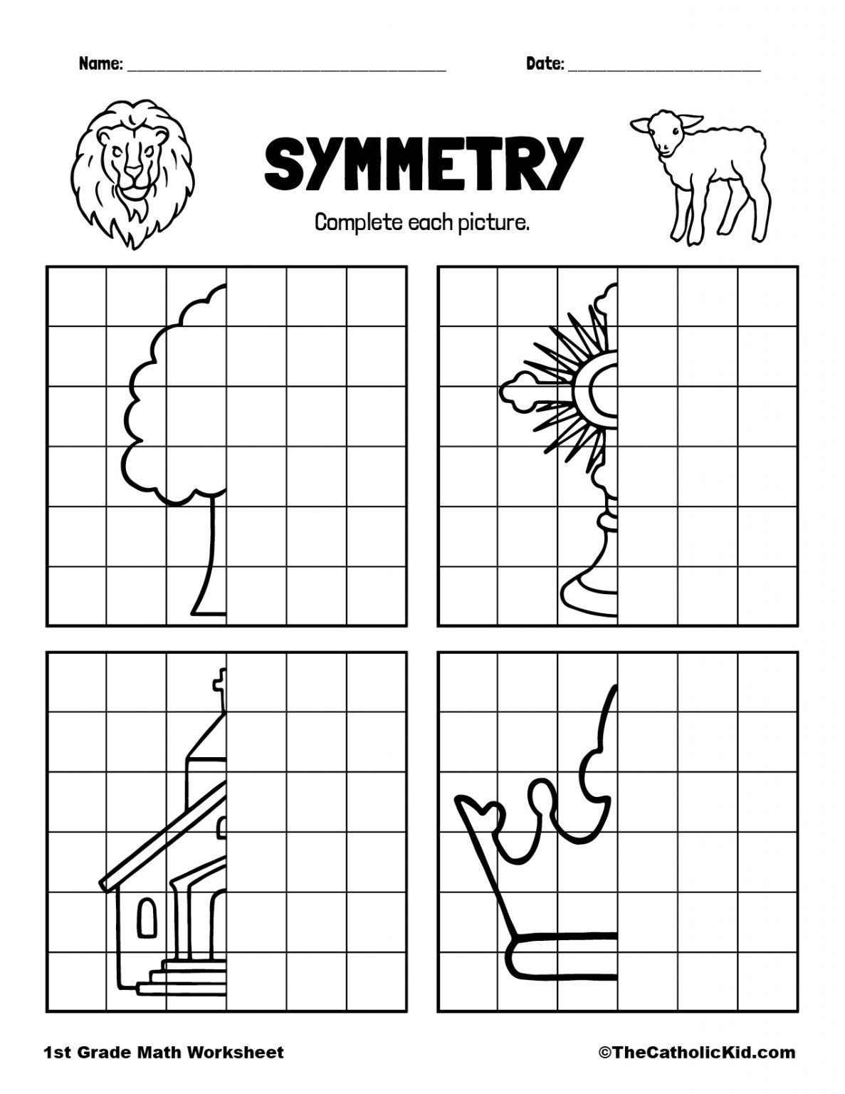 Get 85 Summer Symmetry Worksheet 13