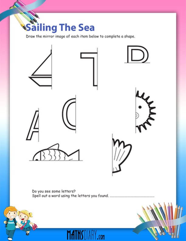 Get 85 Summer Symmetry Worksheet 6