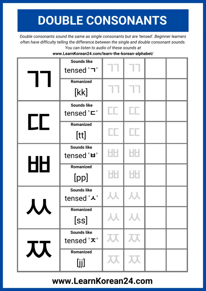 Save 85 Korean For Beginners Worksheet 22