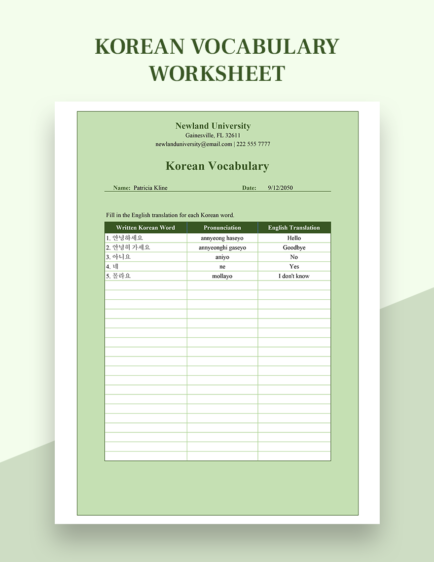 Save 85 Korean For Beginners Worksheet 32