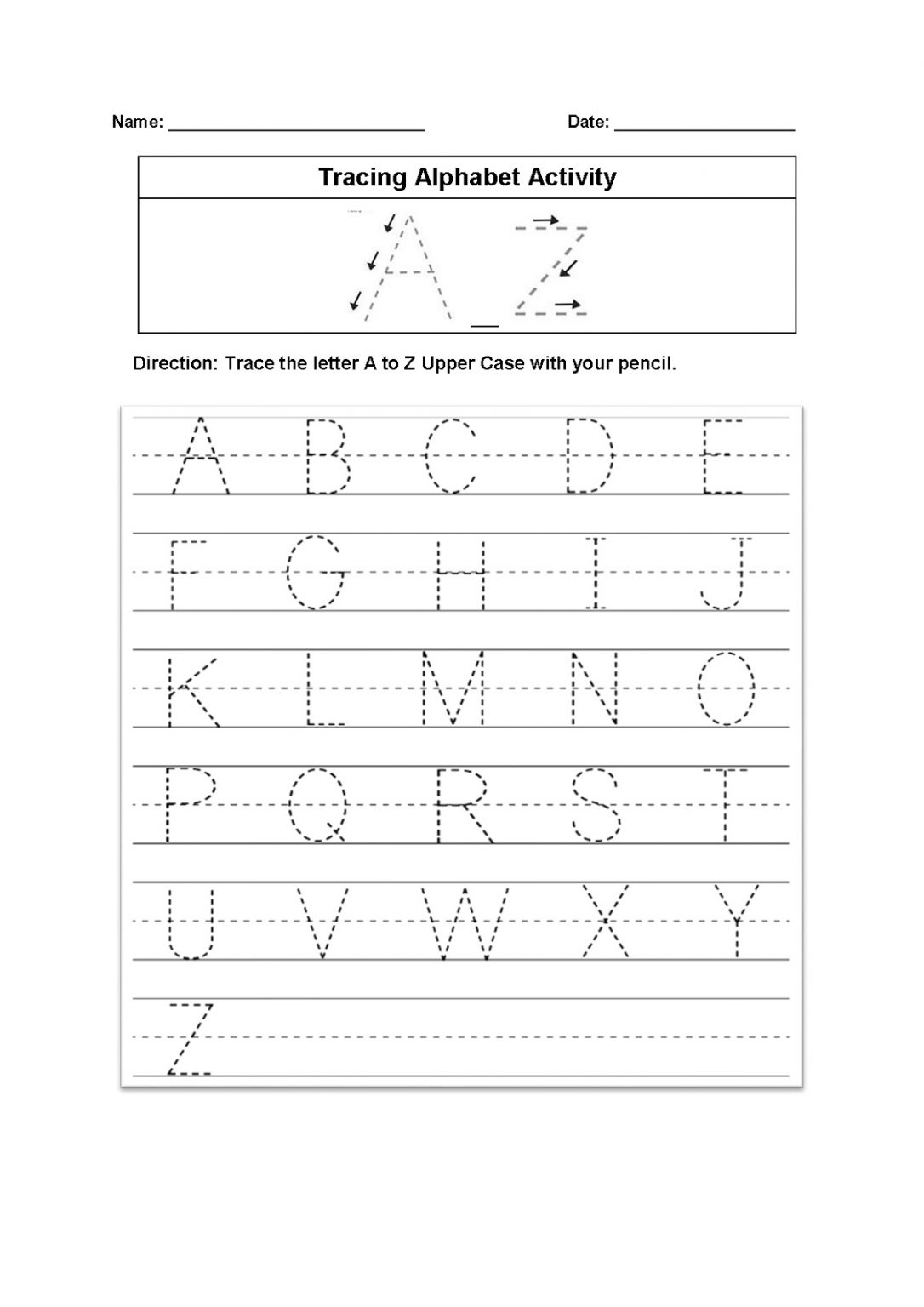 Best 45 Alphabet Tracing Worksheets Pdf Ideas 24