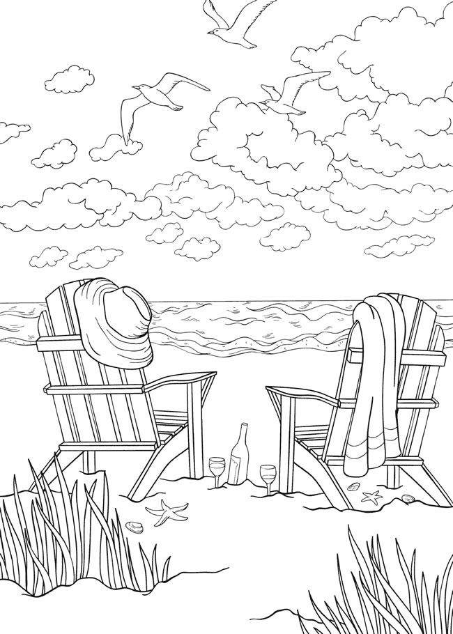 Best 45 Coloring Pages Beach Summer Ideas 17