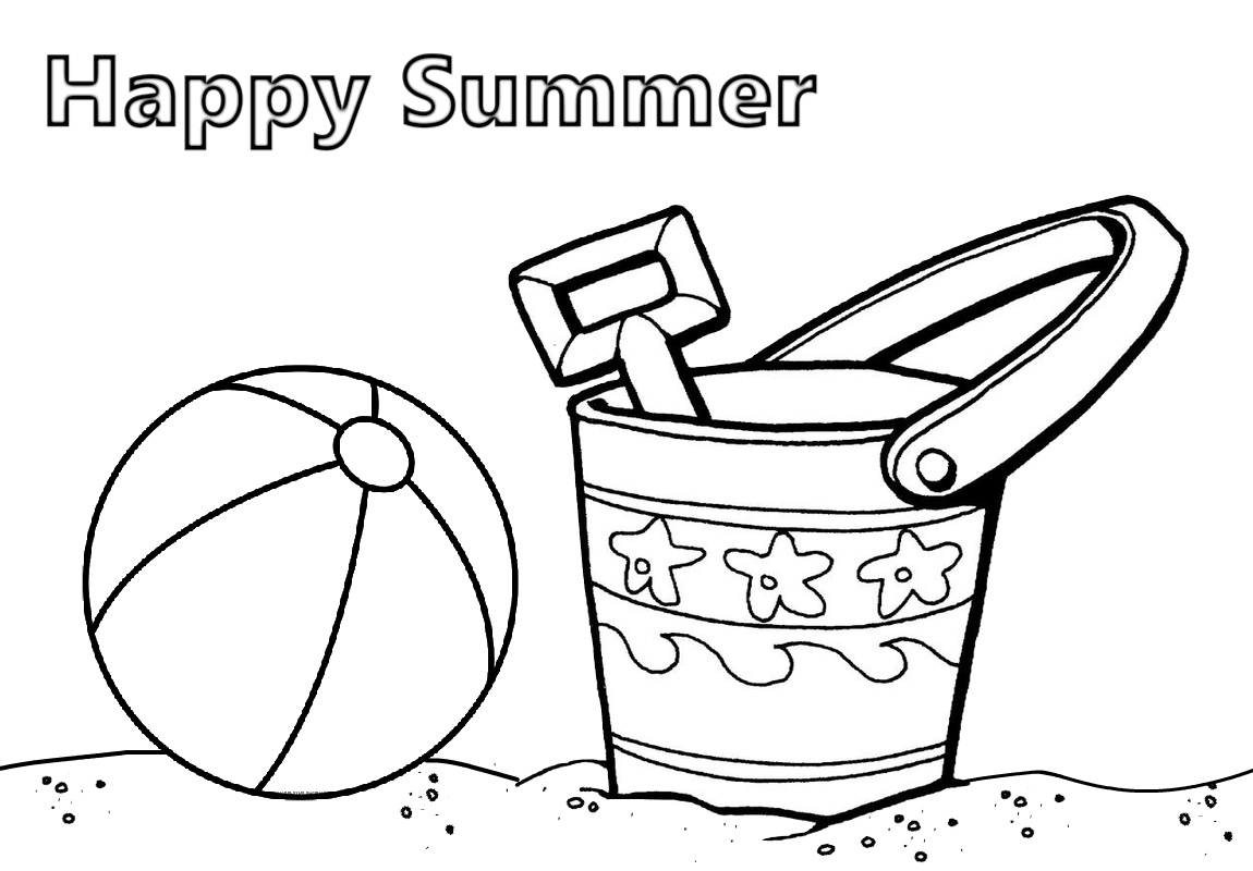 Best 45 Coloring Pages Beach Summer Ideas 2