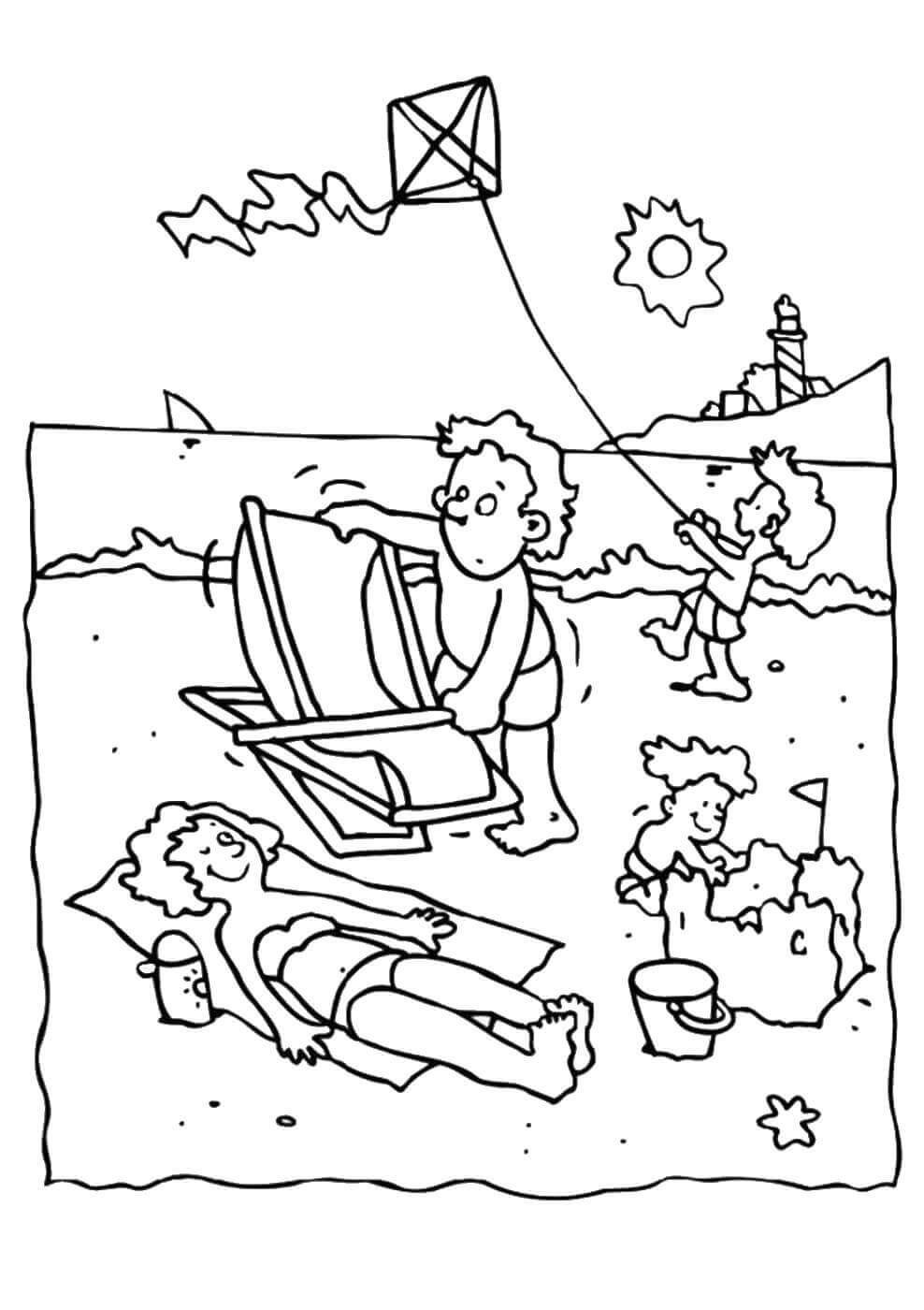 Best 45 Coloring Pages Beach Summer Ideas 21