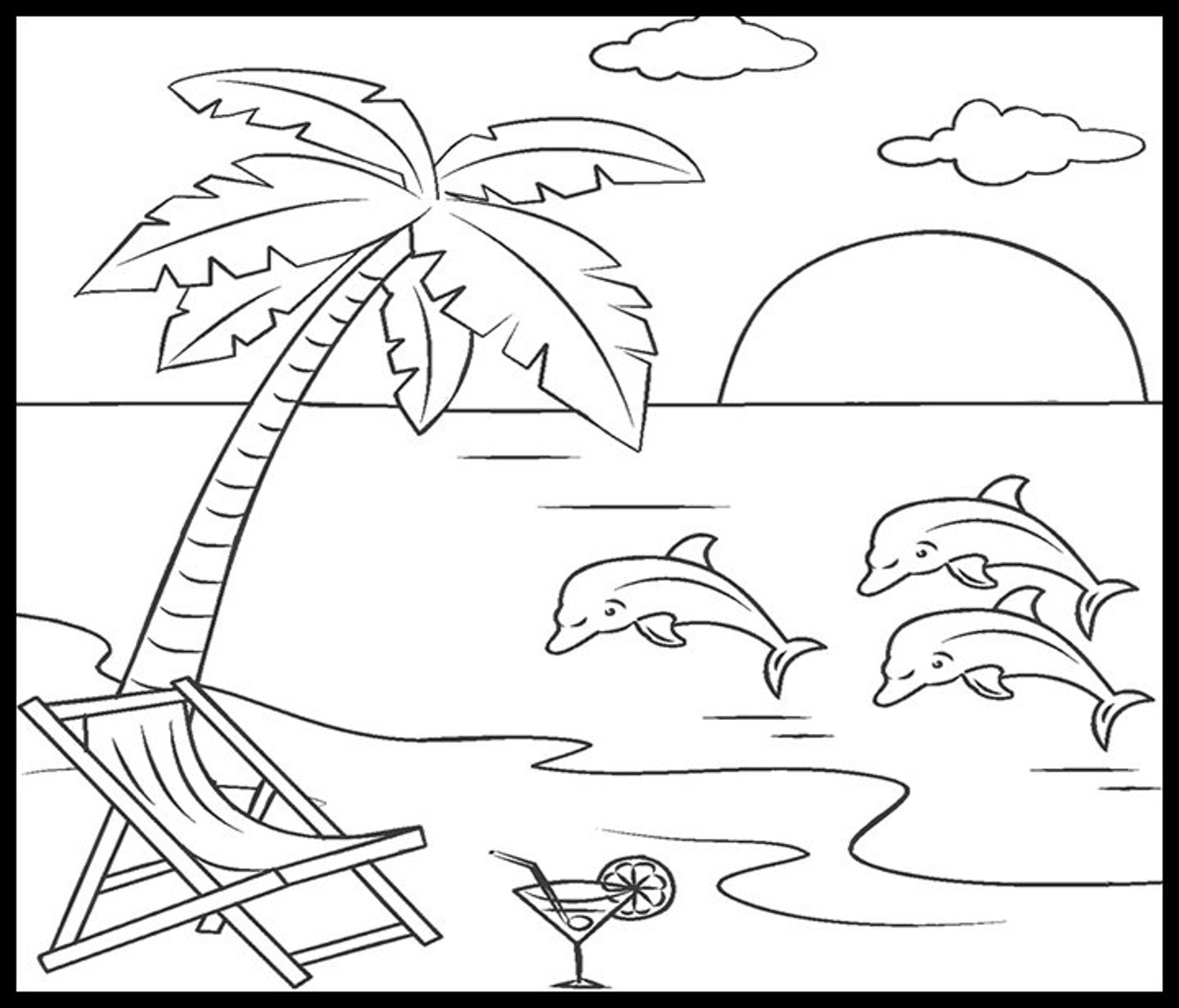 Best 45 Coloring Pages Beach Summer Ideas 23