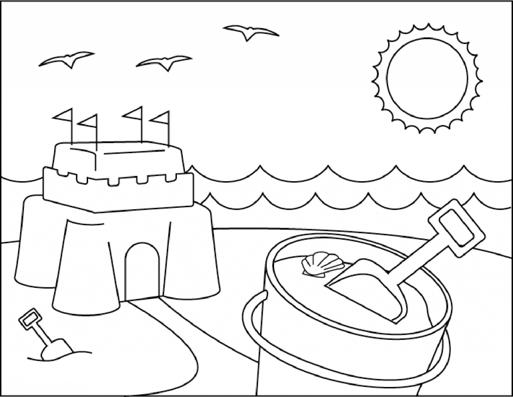 Best 45 Coloring Pages Beach Summer Ideas 29