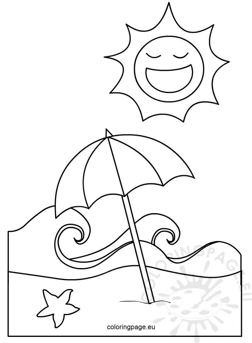 Best 45 Coloring Pages Beach Summer Ideas 33