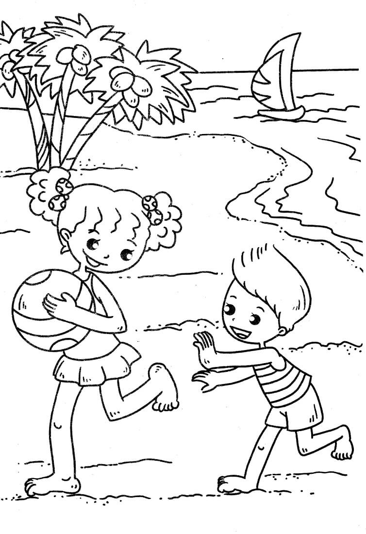 Best 45 Coloring Pages Beach Summer Ideas 41