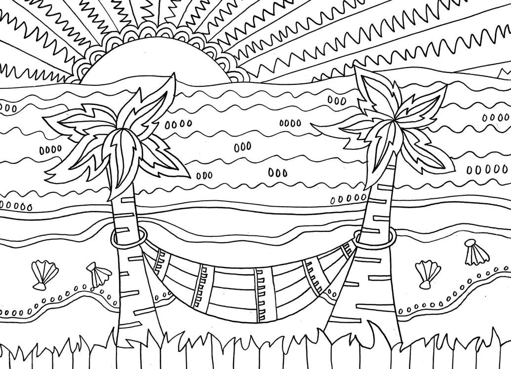 Best 45 Coloring Pages Beach Summer Ideas 42