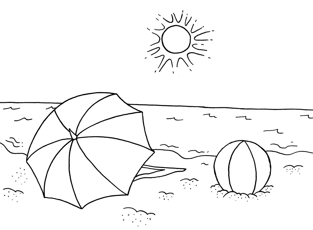 Best 45 Coloring Pages Beach Summer Ideas 43