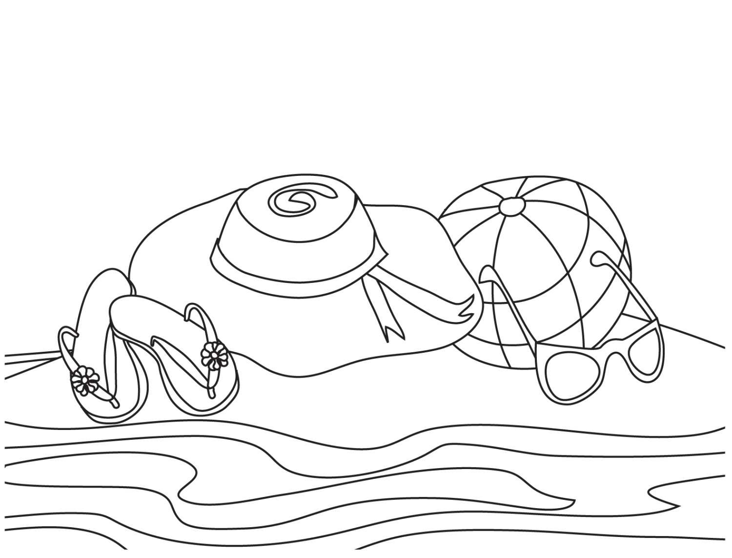 Best 45 Coloring Pages Beach Summer Ideas 45