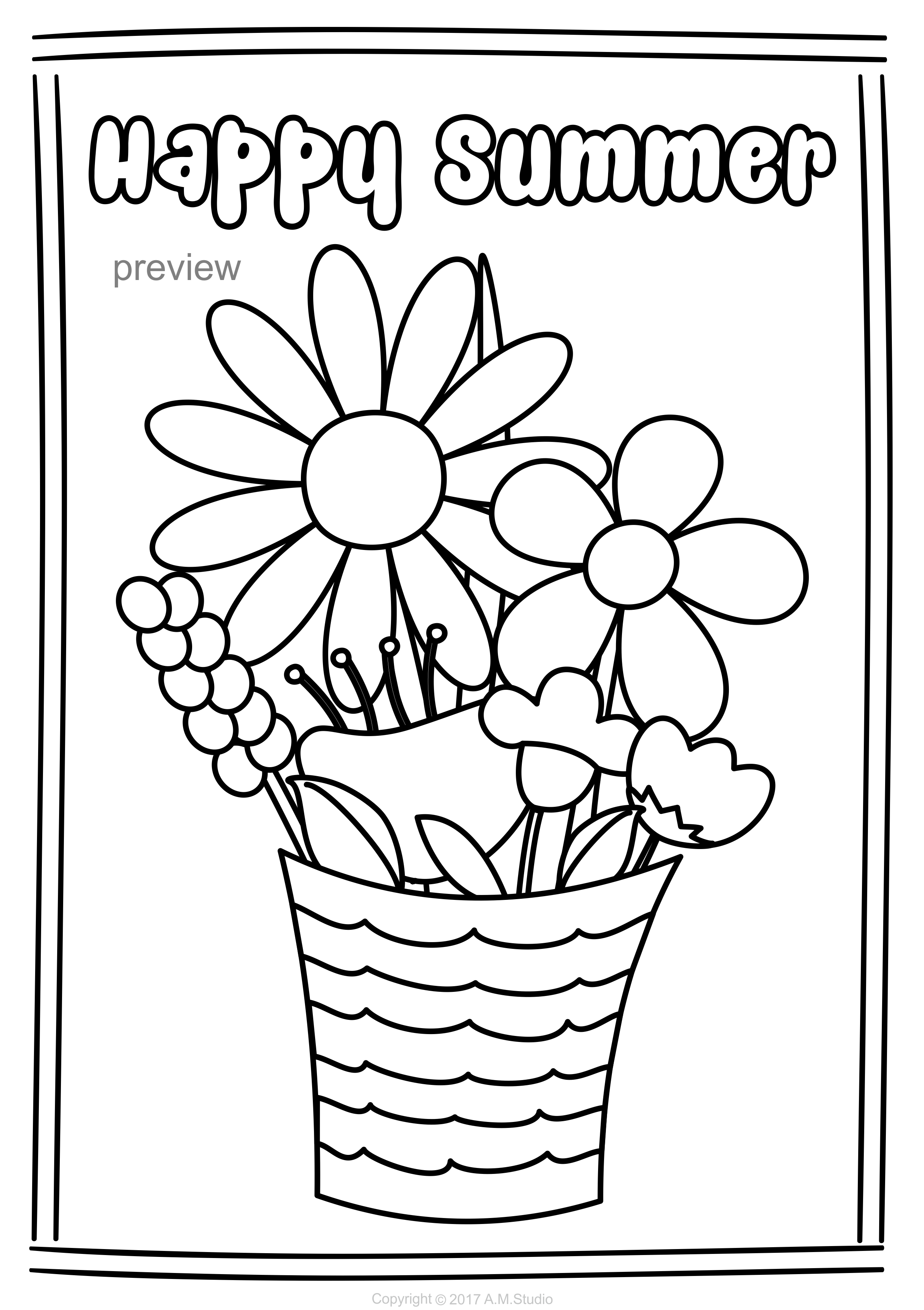 Best 45 Coloring Pages Summer Adult Ideas 36