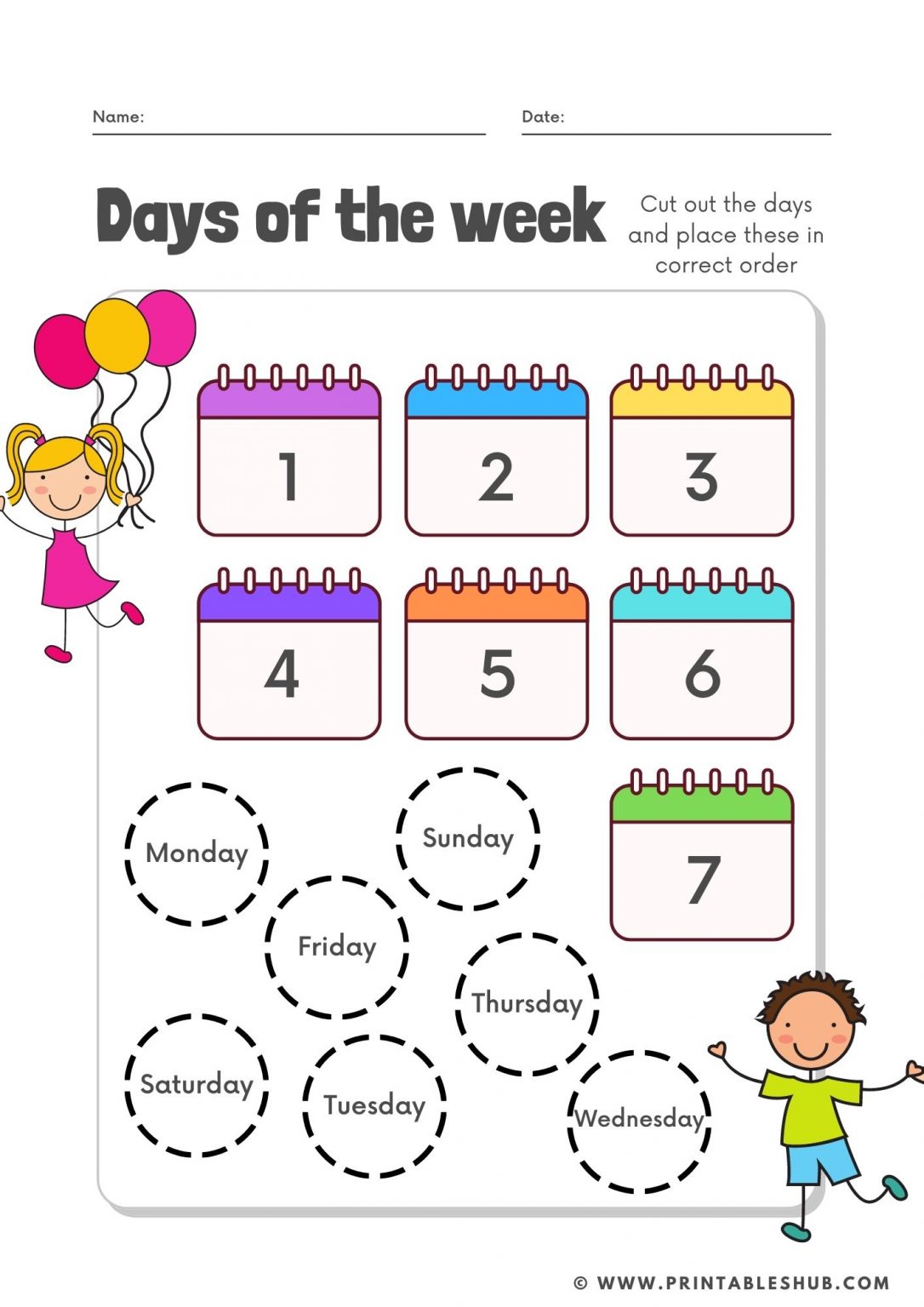 Best 45 Days Of The Week Worksheets Ideas 11