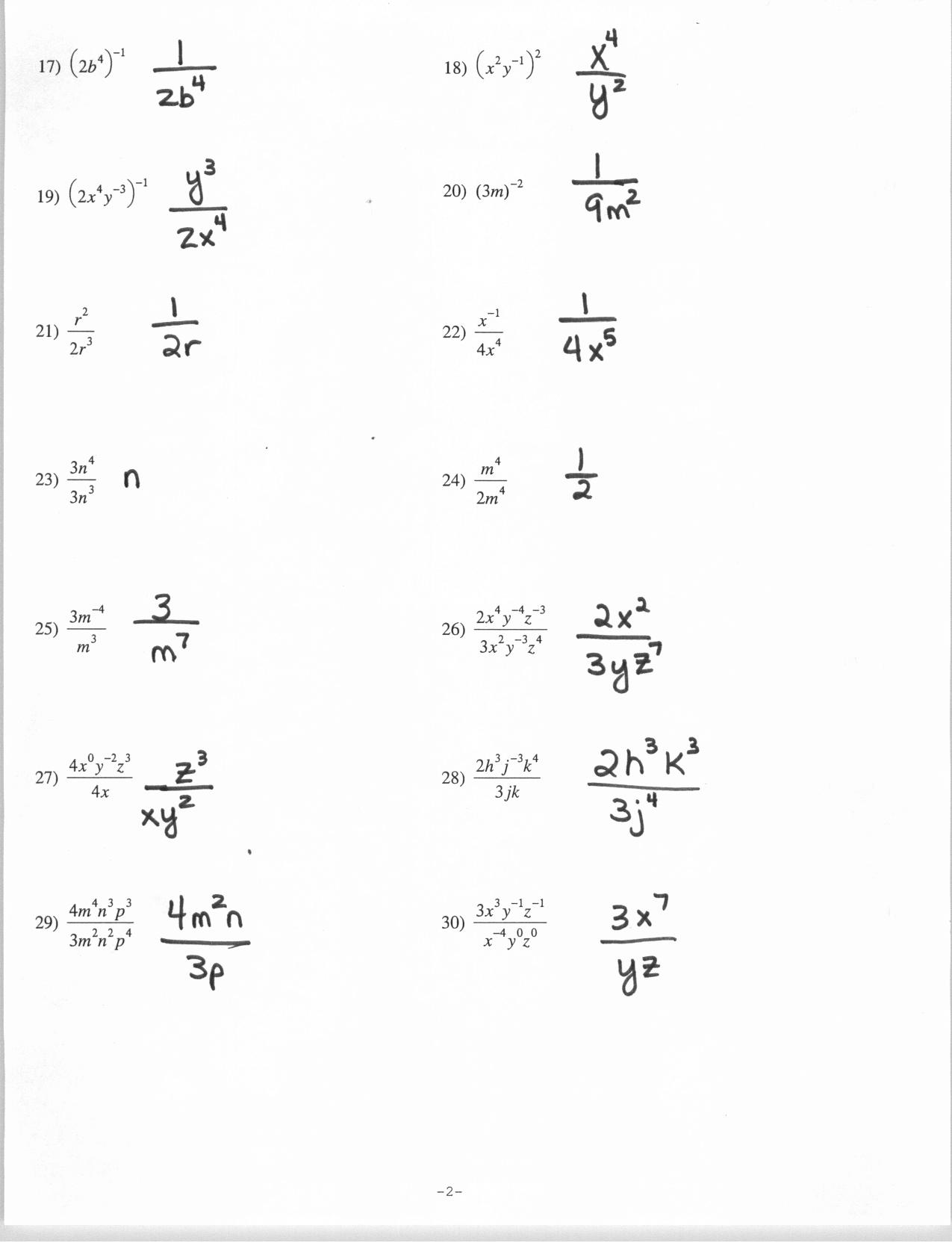 Best 45 Properties Of Exponents Worksheets Ideas 16