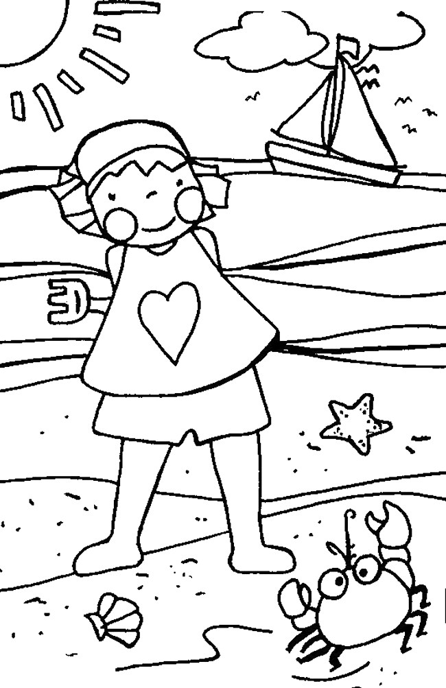 Best 45 Summer Holiday Coloring Pages Ideas 34