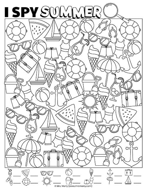 Best 45 Summer Ispy Worksheets Ideas 2