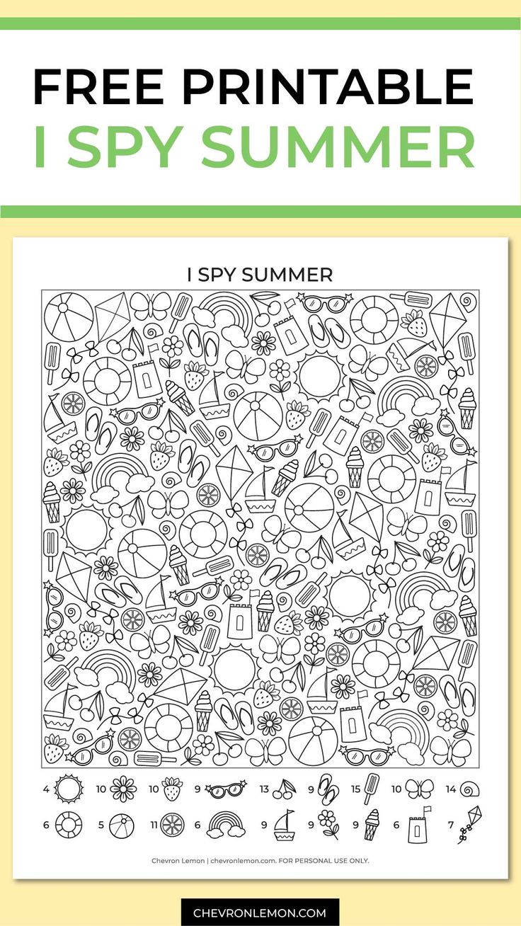 Best 45 Summer Ispy Worksheets Ideas 42