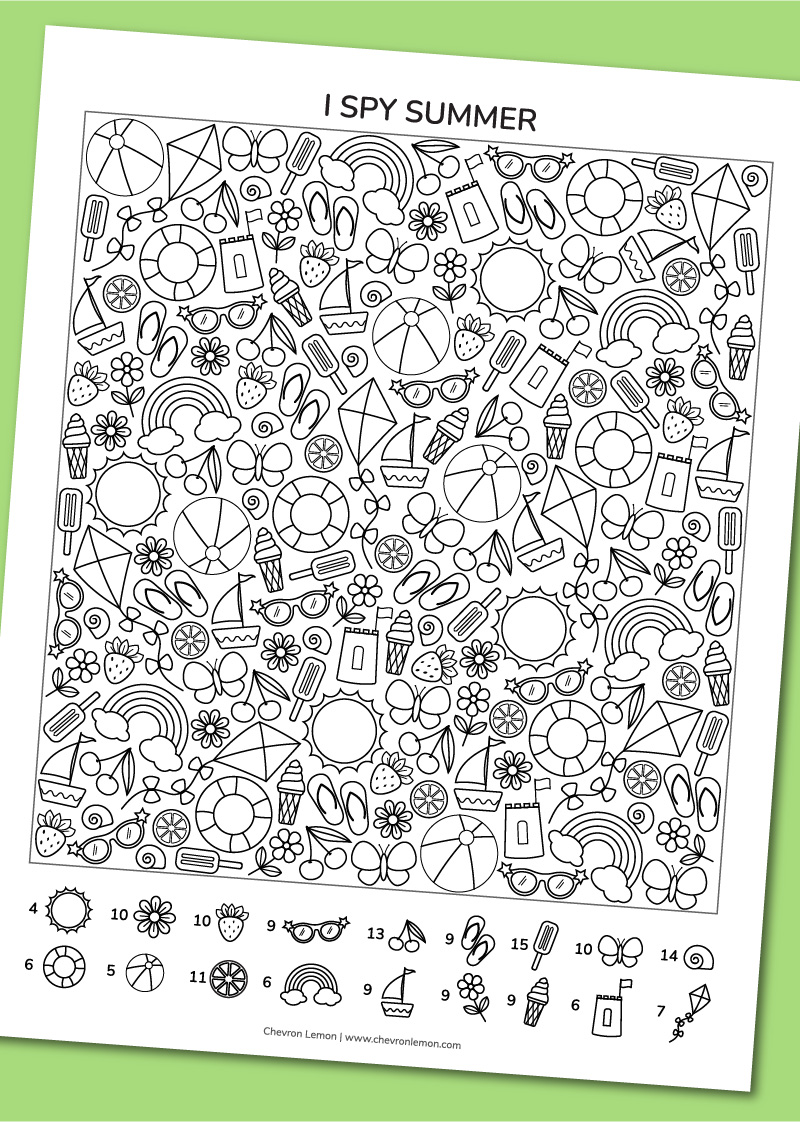 Best 45 Summer Ispy Worksheets Ideas 6