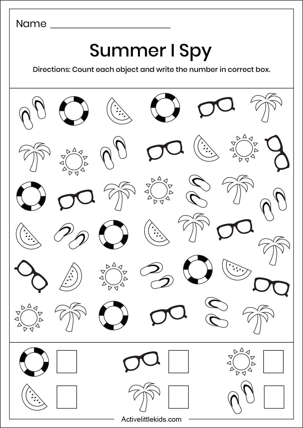 Best 45 Summer Ispy Worksheets Ideas 7