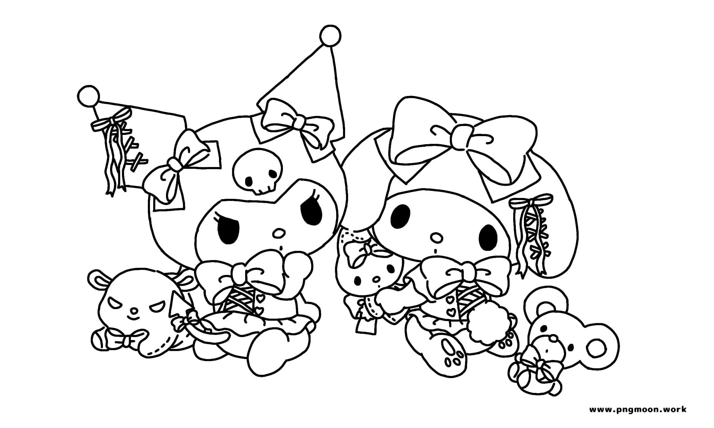 Best 45 Summer Sanrio Coloring Pages Ideas 1