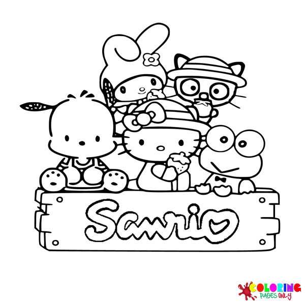 Best 45 Summer Sanrio Coloring Pages Ideas 15