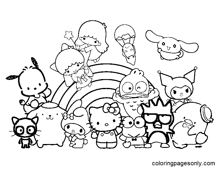 Best 45 Summer Sanrio Coloring Pages Ideas 26