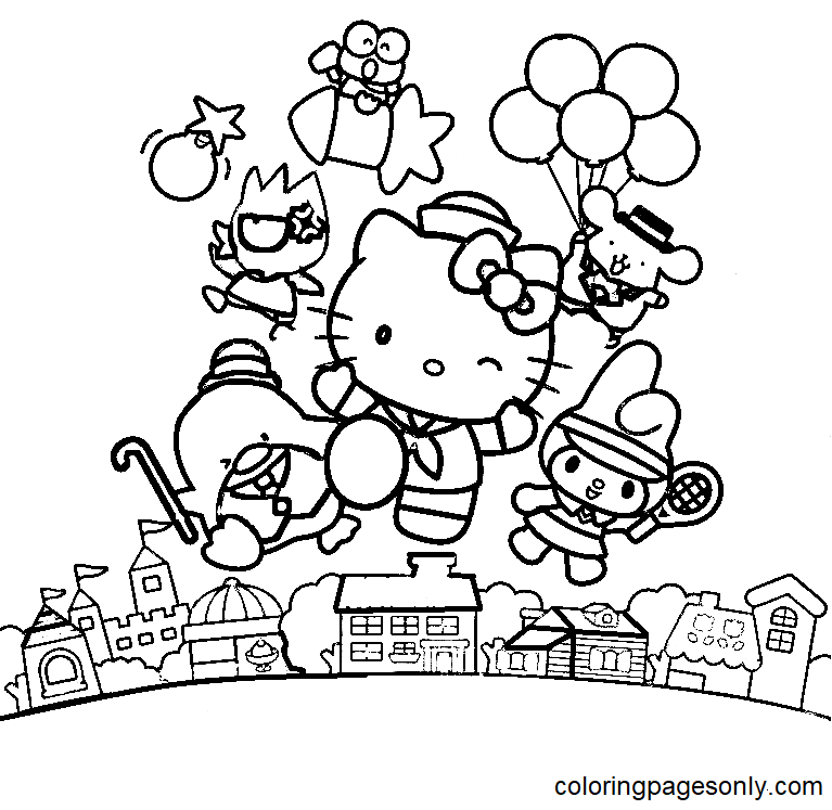 Best 45 Summer Sanrio Coloring Pages Ideas 35