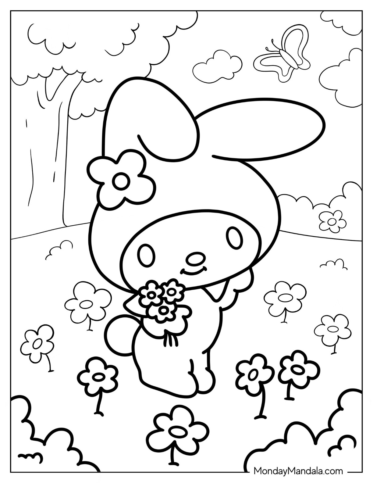 Best 45 Summer Sanrio Coloring Pages Ideas 4