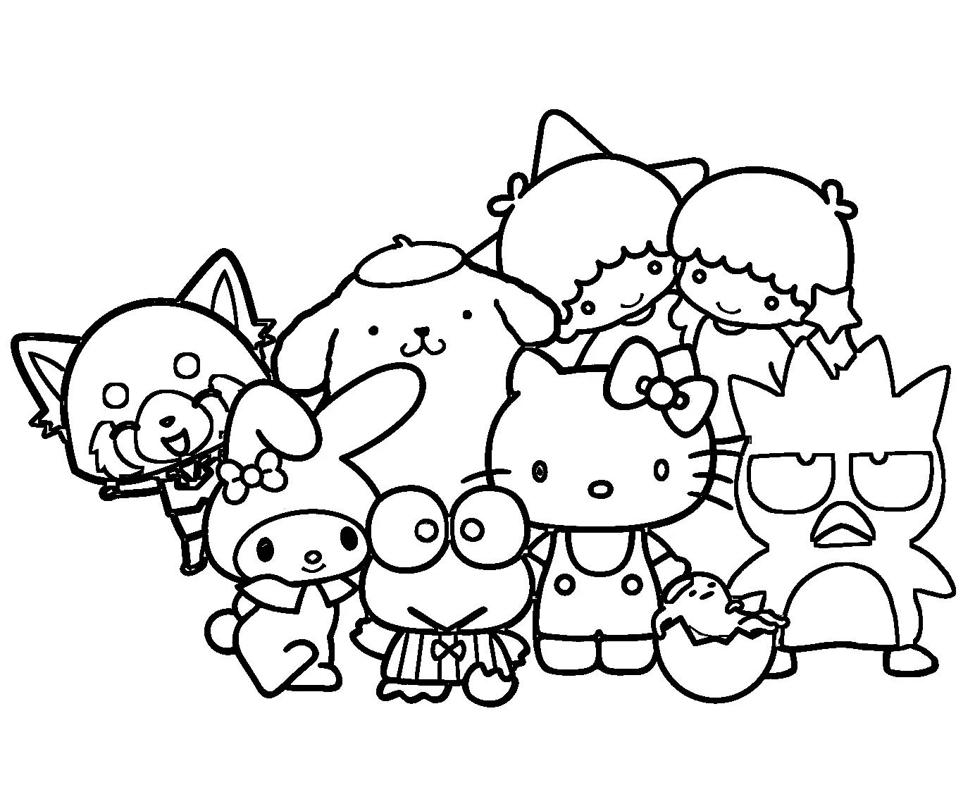 Best 45 Summer Sanrio Coloring Pages Ideas 5