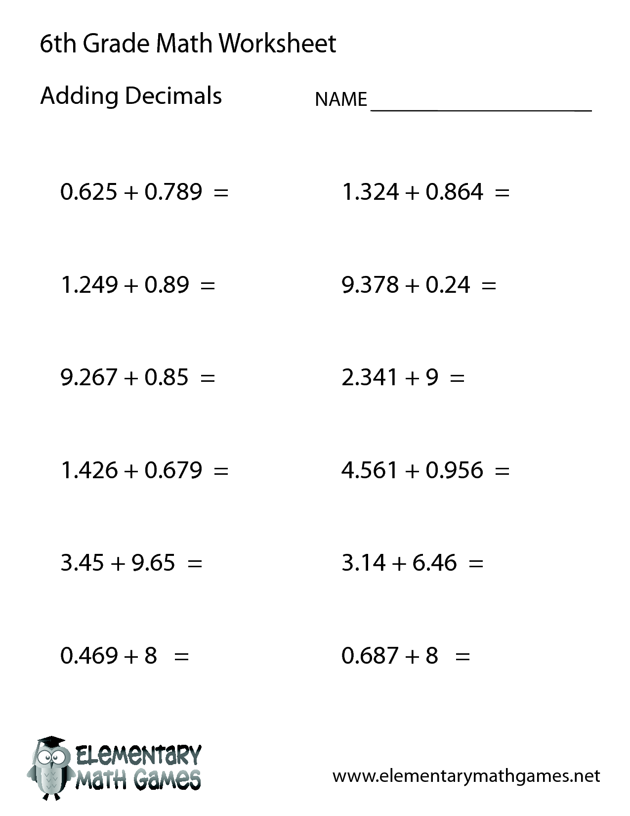 Best 50 6Th Grade Worksheets Ideas 12