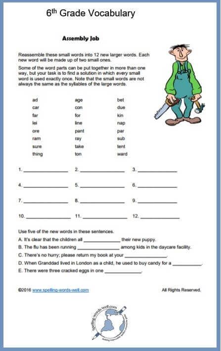 Best 50 6Th Grade Worksheets Ideas 39