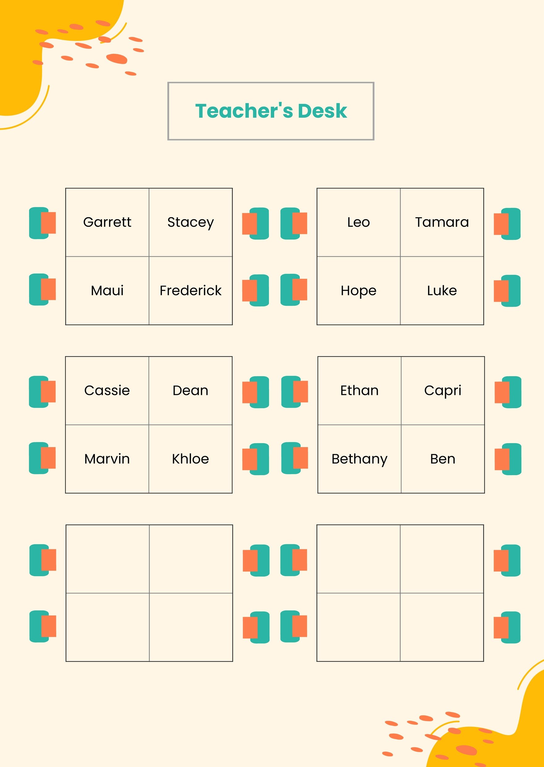 Get 85 Back-To-School Seating Chart Ideas 59