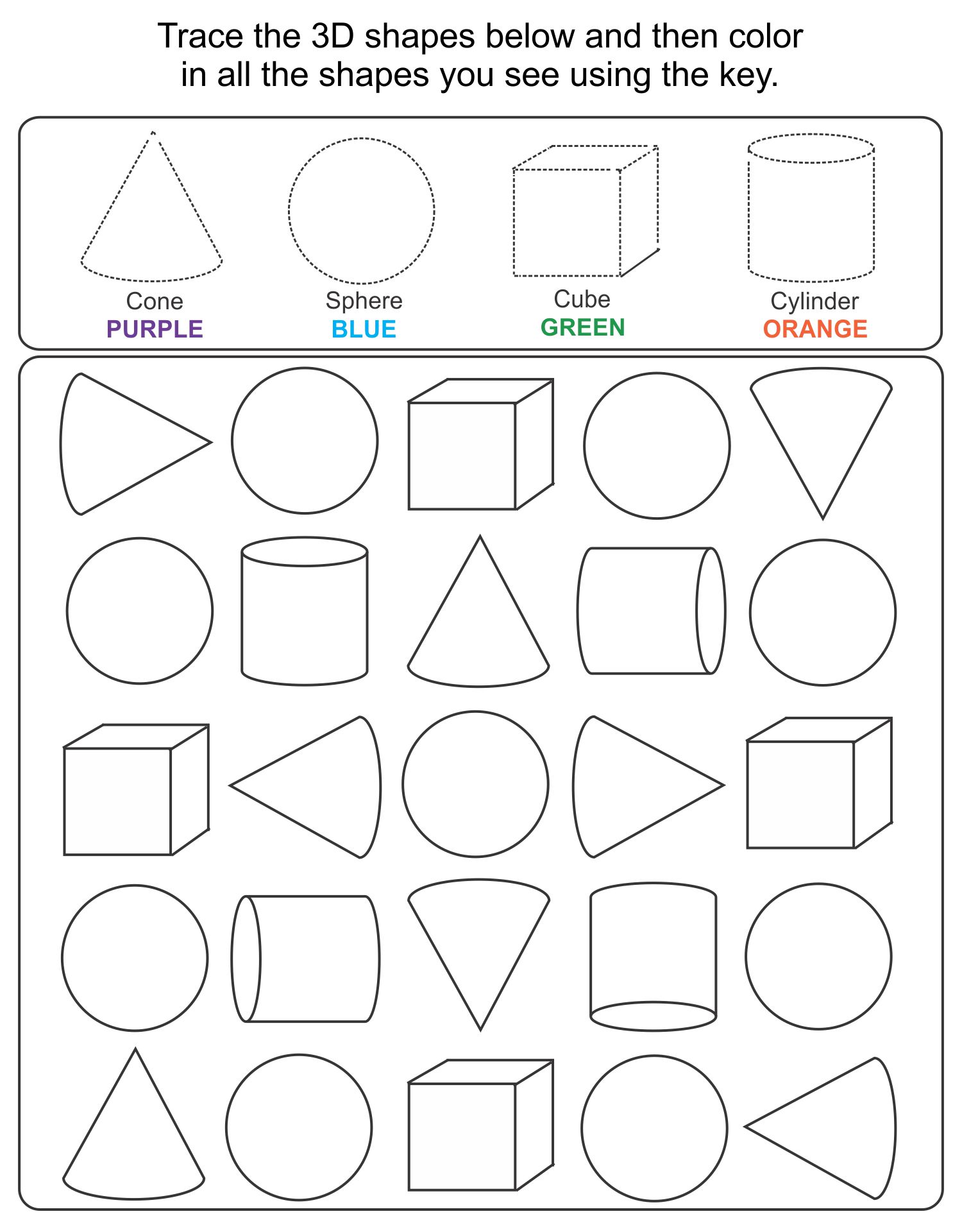 Get 85 Back-To-School Shapes Worksheets Ideas 83