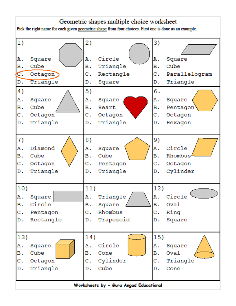 Get 85 Back-To-School Shapes Worksheets Ideas 9