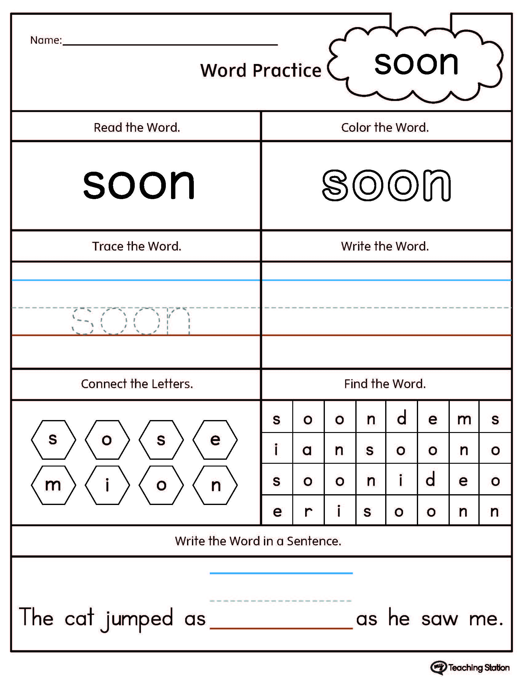 Get 85 Kindergarten Sight Words Worksheets Ideas 34