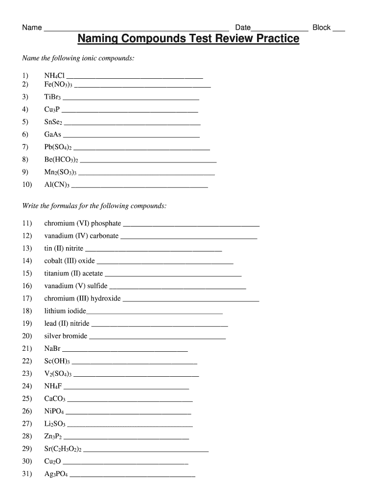 Get 85 Naming Ionic Compounds Worksheets Ideas 17