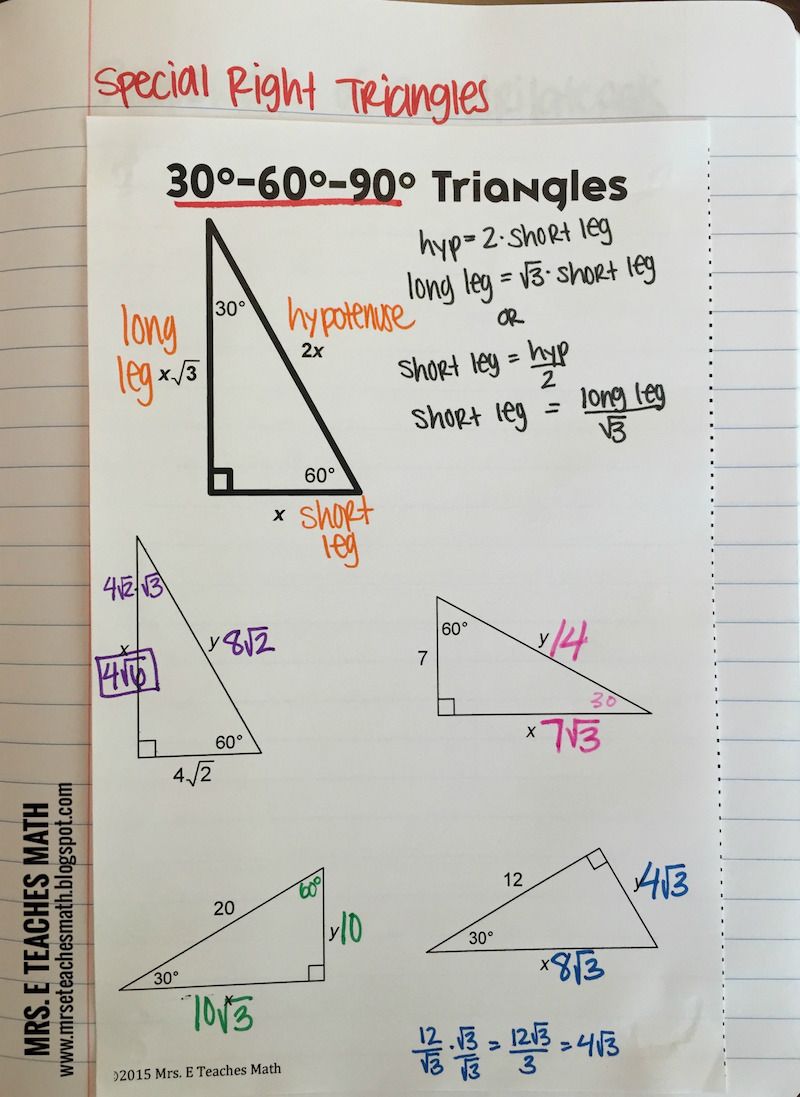 Get 85 Special Right Triangles Worksheets Ideas 10