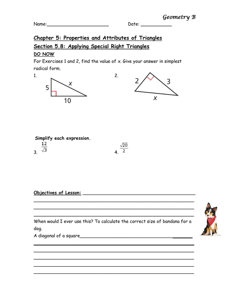 Get 85 Special Right Triangles Worksheets Ideas 13