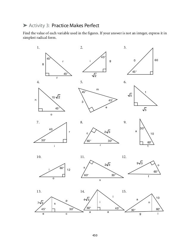 Get 85 Special Right Triangles Worksheets Ideas 24