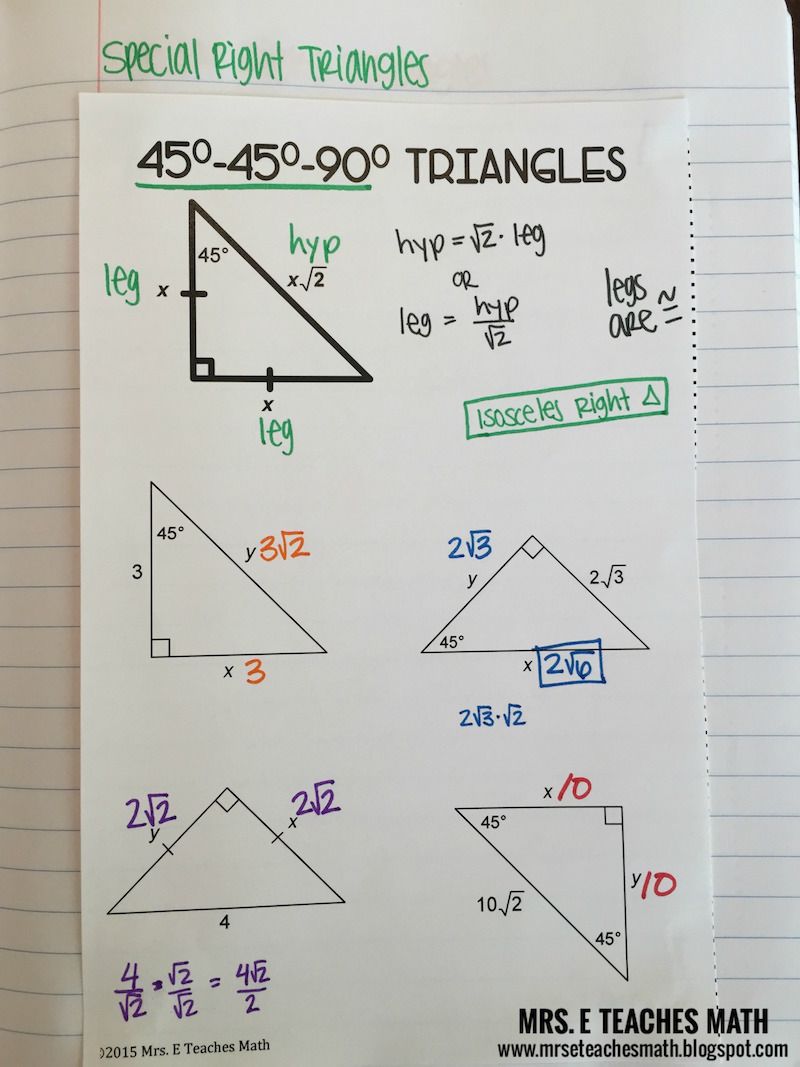 Get 85 Special Right Triangles Worksheets Ideas 42